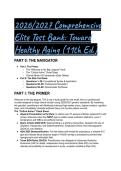 2026&sol;2027 Comprehensive Test Bank&colon; Toward Healthy Aging&comma; 11th Edition &vert; Geriatric Nursing Exam Prep