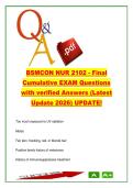 NUR 2102 Final Exam &lpar;BSMCON&rpar; &ndash; 500&plus; Questions & Answers on Health Assessment&comma; Skin&comma; Pain & Vital Signs