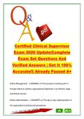 Certified Clinical Supervisor Exam 2026 &ndash; 250 Questions & Answers on Leadership&comma; Supervision Models&comma; Ethics & Counseling Skills