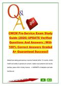 CWCM Pre-Service Exam 2026 &ndash; 350 Questions & Answers on Child Welfare Laws&comma; Safety Plans&comma; Abuse & Case Management
