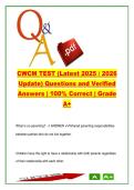 CWCM  EXAM COMPLETE PACKAGE DEAL