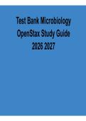 Test Bank for OpenStax Microbiology &ndash; Complete Study Guide&comma; Practice Questions & Verified Answers &lpar;2026 Update&rpar;