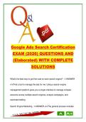 Google Ads Search Certification Exam &lpar;GA-Search&rpar; &ndash; 250&plus; Questions & Answers on SEM&comma; Ad Rank&comma; Keywords & Conversion Tracking