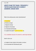 ABSITE EXAM TEST BANK &vert; FREQUENTLY  TESTED QUESTIONS WITH CORRECT  ANSWERS &vert; BRAND NEW&excl;