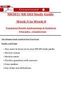 NR503 Final Exam Study Guide&colon; Epidemiology & Population Health
