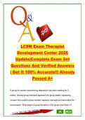 LCSW Exam Therapist Development Center 2026 &ndash; 1000&plus; Questions & Answers on Ethics&comma; DSM-5&comma; Assessment&comma; Treatment & Clinical Scenarios