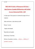 2026 WGU C483 Principles of Management OA Exam Prep&colon; Practice Questions & Complete Study Guide