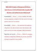 2026 WGU C483 Principles of Management OA Exam Prep&colon; Practice Questions & Complete Study Guide