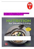 Test Bank for Nutrition for Healthy Living&comma; 6th Edition by Wendy J&period; Schiff & Traci L&period; Keck &vert; Complete Chapters 1-13 &vert; Questions & Answers with Rationales