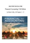 SOLUTION MANUAL FOR Financial Accounting 11th Edition by Robert Libby&comma; All Chapters 1 - 13