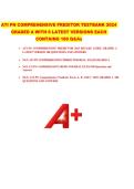 ATI PN COMPREHENSIVE PREDITOR TESTBANK 2024  GRADED A WITH 6 LATEST VERSIONS EACH  CONTAING 180 Q&As 