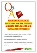 VIRGINIA CONTRACTOR  EXAM COMPLETE PACKAGE DEAL