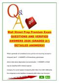 Wall Street Prep Premium Exam 2026 &ndash; 300&plus; Questions & Answers on DCF&comma; LBO&comma; M&A&comma; Financial Modeling & Valuation