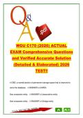 WGU C170 Data Management Applications Exam 2026 &ndash; 400&plus; Questions & Answers on SQL&comma; Relational Algebra&comma; Normalization & Database Design &ndash; Western Governors University