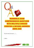 Wonderlic Cognitive Ability Test 2026 &ndash; 300&plus; Questions & Answers on Logic&comma; Math&comma; Verbal Reasoning & Problem Solving