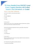 PA Notary Bundled Exam 2026&sol;2027 Actual Exam &vert; Complete Questions with Verified Answers &vert; Pass Guaranteed - A&plus; Graded