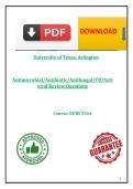 NURS 5344&colon; Comprehensive Pharmacology Review &ndash; Antimicrobials&comma; Antivirals&comma; Antifungals&comma; & Antituberculars