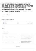 BIO 117 HONDROS EXAM 3 2026 UPDATE&vert; COMPREHENSIVE QUESTIONS AND VERIFIED ANSWERS &lpar;COMPLETE SOLUTIONS&rpar; GUARANTEED SUCCESS &vert;GRADE A&plus;&excl;&excl; &lpar;100&percnt; ACCURATE&rpar; GET IT RIGHT&excl;&excl;