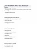 Joyce University NUR198 Exam 1 Study Guide Notes&period;