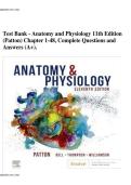 Test Bank for Human Anatomy & Physiology 11th Edition by Elaine Marieb&vert;&vert;ISBN&colon;9780134580999