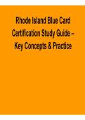 Rhode Island Blue Card Certification Study Guide &ndash; Key Concepts & Practice Questions &lpar;2026 Update&rpar;
