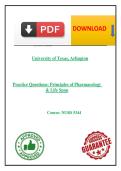 UT Arlington NURS 5344&colon; Practice Questions &ndash; Principles of Pharmacology & Life Span Considerations