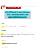 WGU C458 Health&comma; Fitness and Wellness &vert; Actual Questions and Answers Latest Updated 2025&sol;2026 &lpar;Graded A&plus;&rpar;