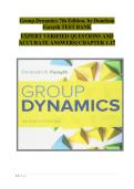 Donelson Forsyth&rsquo;s Group Dynamics 7th Edition &ndash; Full Test Bank with Expert-Checked Questions & Answers