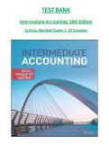 Test Bank for Intermediate Accounting 18Ed by Donald E&period; Kieso&comma; Jerry J&period; Weygandt & Terry D&period; Warfield - Elaborated&comma; Complete and Updated