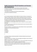 Health Assessment NCLEX Questions and Answers with Explanations&period;
