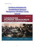 Test Bank for Canadian Human Resource Management Tapa blanda &ndash; 1 Enero 2019 by Neil Fassina&vert;&vert;ISBN&colon;9781259654923