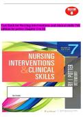 Test Bank For Nursing Interventions & Clinical Skills 7th Edition &lpar; Patricia A&period; Potter&comma; 2019&rpar; All Chapters 1-32&vert; Latest Edition