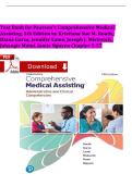 Test Bank for Pearson's Comprehensive Medical Assisting&comma; 5th Edition by Routh&comma; Garza&comma; Lam&eacute;&comma; Mistovich&comma; Moini & Nguyen &vert; Complete Chapters 1-57 &vert;  Questions & Answers with Rationales &vert; CMA&comma; RMA&comma; CCMA Exam Prep 
