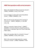 AMO Test questions with correct answers&period;