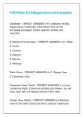 ITM FINAL EXAM questions with answers&period;