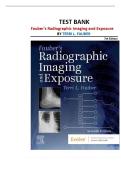 Test Bank for Radiographic Imaging and Exposure 7th Edition Fauber