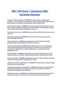 MKT 356 Exam 1 Questions With Accurate Answers