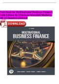 Test Bank and Solution Manual for Multinational Business Finance 16th Edition by David K&period; Eiteman&comma; Arthur I&period; Stonehill&comma; Michael H&period; Moffett&vert; All Chapters 1-18&vert; Latest Edition