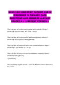 NURS 5432 GERIATRIC PATIENT AND GI DISORDERS IN PRIMARY CARE QUESTIONS AND ANSWERS ALREADY GRADED A &plus; &sol;&sol;<RECENT VERSION >