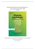 Uitgebreide samenvatting PB3102 klinische psychologie 1b&colon; psychopathologie &lpar;deel 3&colon; H11-25&rpar;