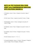 MATH 100 TEST PACKAGE DEAL EXAM  SCRIPT 2026 COMPREHENSIVE QUESTIONS  WITH SOLUTIONS GRADED A&plus; 