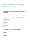 NURS 202 Midterm Exam Questions With Correct Answers