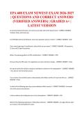 EPA 608 EXAM NEWEST EXAM 2026-2027  &vert; QUESTIONS AND CORRECT ANSWERS  &lpar;VERIFIED ANSWERS&rpar; &vert; GRADED A&plus; &vert;  LATEST VERSION 