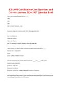 EPA 608 Certification Core Questions and Correct Answers 2026-2027 Question Bank