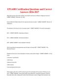 EPA 608 Certification Questions and Correct Answers 2026-2027