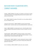 BUS X100 EXAM 3 QUESTIONS WITH CORRECT ANSWERS&period;