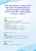 WGU D345 Objective Assessment &lpar;Latest 2026 Update&rpar; Psychopharmacology for Advanced Psychiatric Mental Health Practice Guide&vert; 100&percnt; Verified Questions & Answers &vert; Grade A