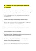 RST 230 Final Exam Study Guide Should be pretty ez NEW EDITION