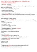 MED AIDE STATE EXAM REVIEW 2025&sol;2026 QUESTIONS WITH CORRECT VERIFIED ANSWERS