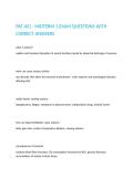 PAT 401 - MIDTERM 1 EXAM QUESTIONS WITH CORRECT ANSWERS